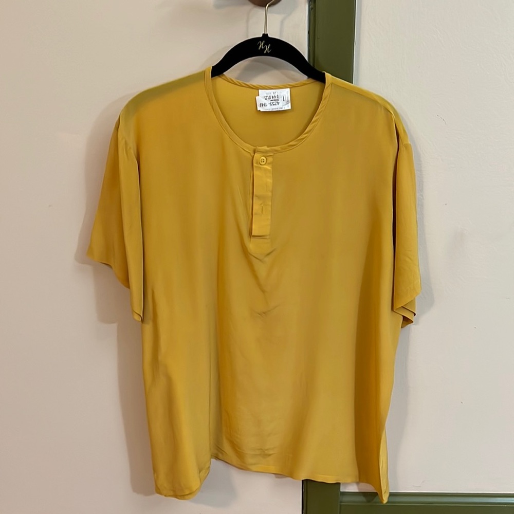 100% silk blouse